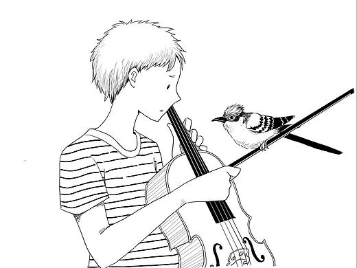 黑白插画