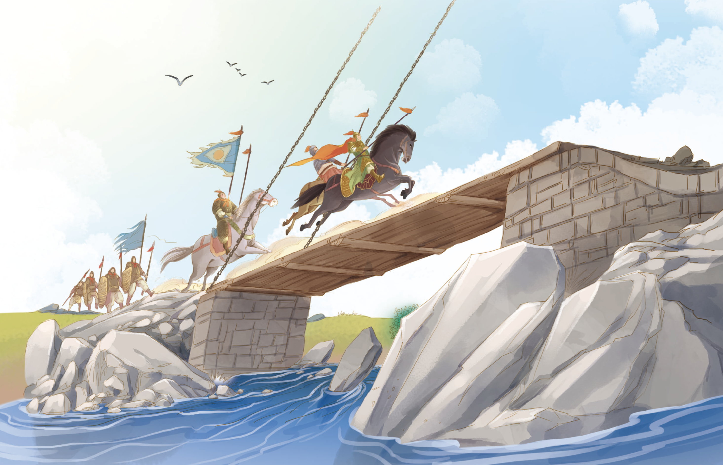 《三国演义》|插画|商业插画|孙强suen - 原创作品 - 站酷 (zcool)