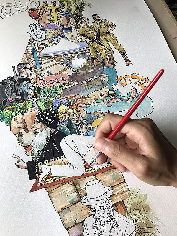 2017年·原创手绘插画系列（图ZOTYyMjc2ODQ=） - 绘画 - 站酷设计师Hosanna_914原创素材 - 站酷ZCOOL