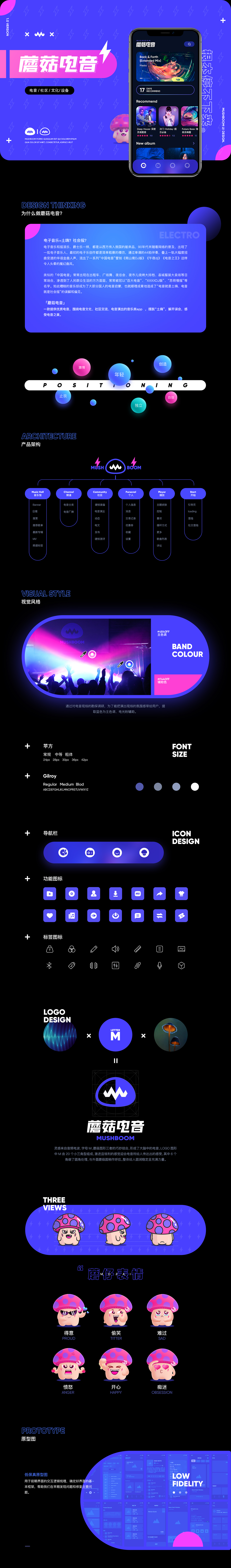 蘑菇电音 UI 视觉 交互