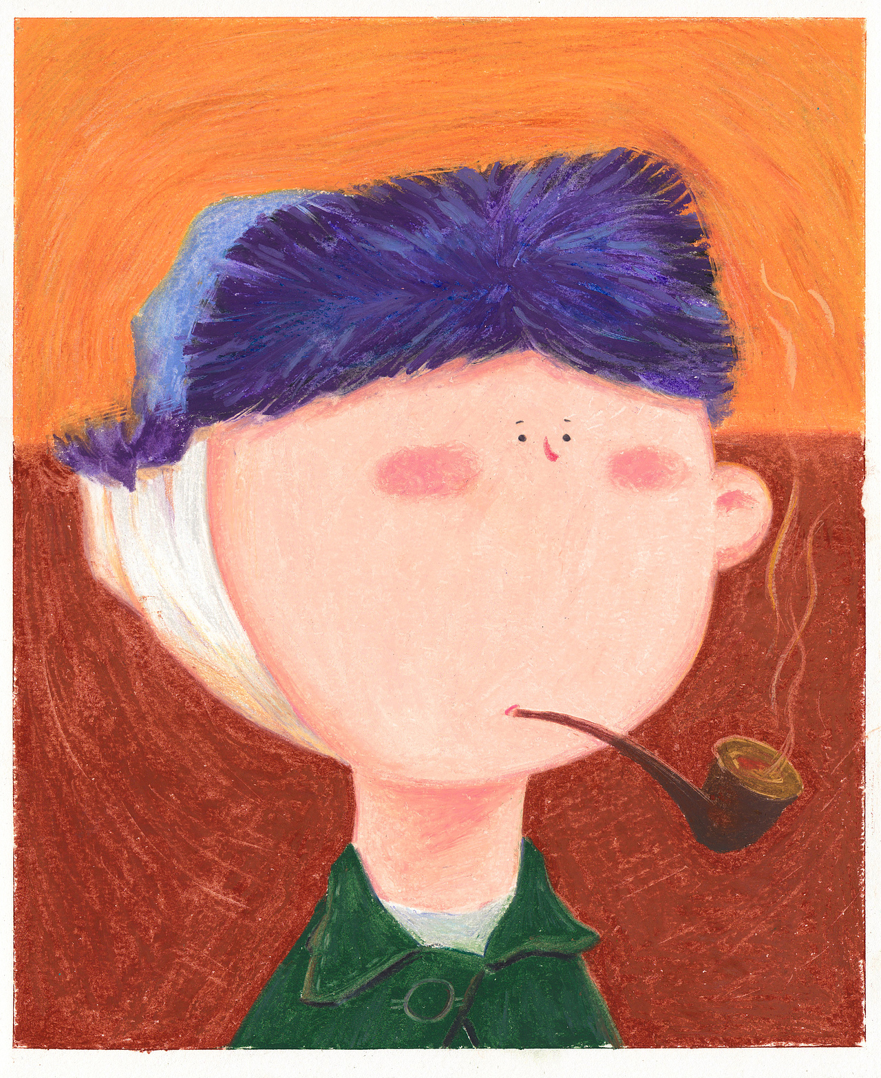 Big Face, Tiny Eyes -- Master piece（图ZMTQwNzIzMDM2） - 艺术插画 - 站酷设计师不得了的孙憨拿原创素材 - 站酷ZCOOL