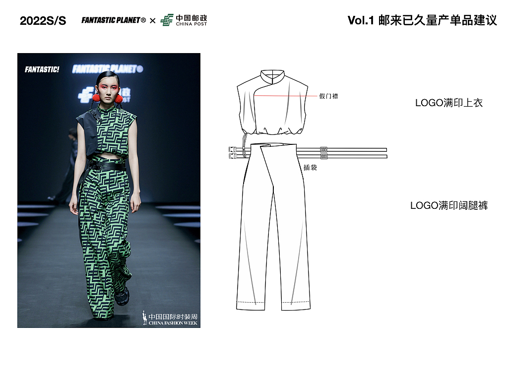 怪诞星球x中国邮政 2022ss设计稿