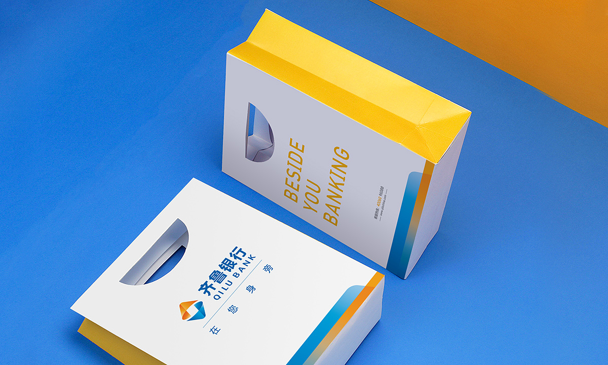 齐鲁银行品牌形象升级 银行logo/vi设计