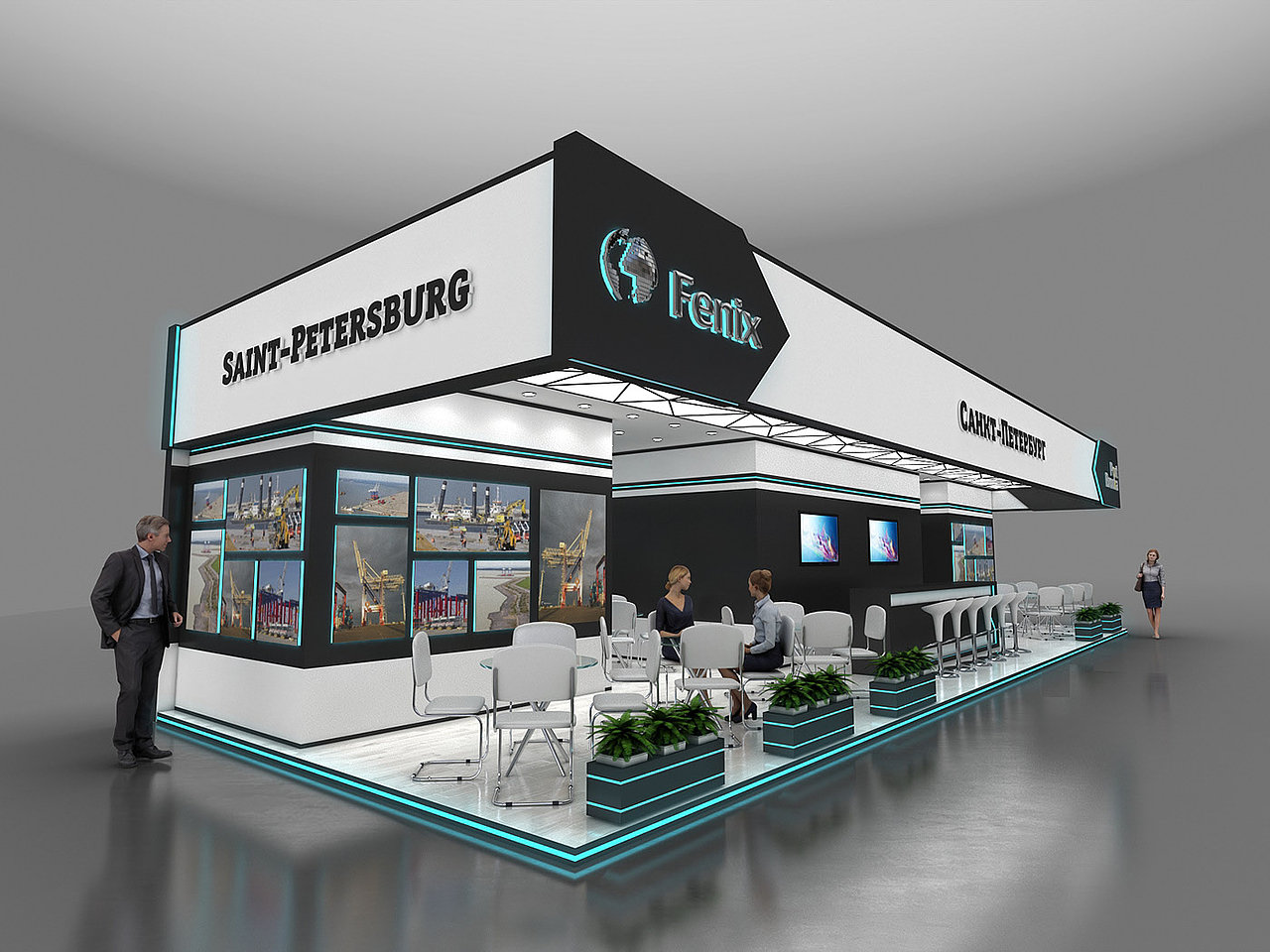 展会 展位 3d设计（图ZMTgzMDAwMDg4） - 建筑/空间 - 站酷设计师设计小丸子j原创素材 - 站酷ZCOOL
