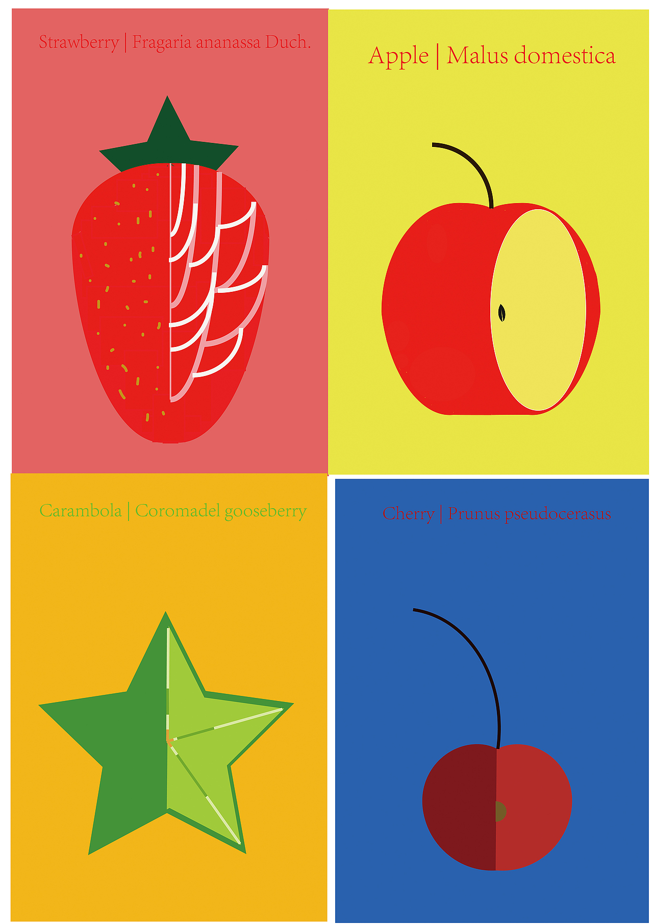 水果（图ZMTY3NDkzODE2） - 图案 - 站酷设计师插画设计师小动物原创素材 - 站酷ZCOOL