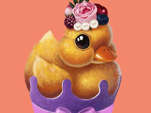 一只富贵的小鸭几（个人主页-ZMzA3NDMyNTI=） - 商业插画 - 站酷设计师阿包要努力原创素材 - 站酷ZCOOL