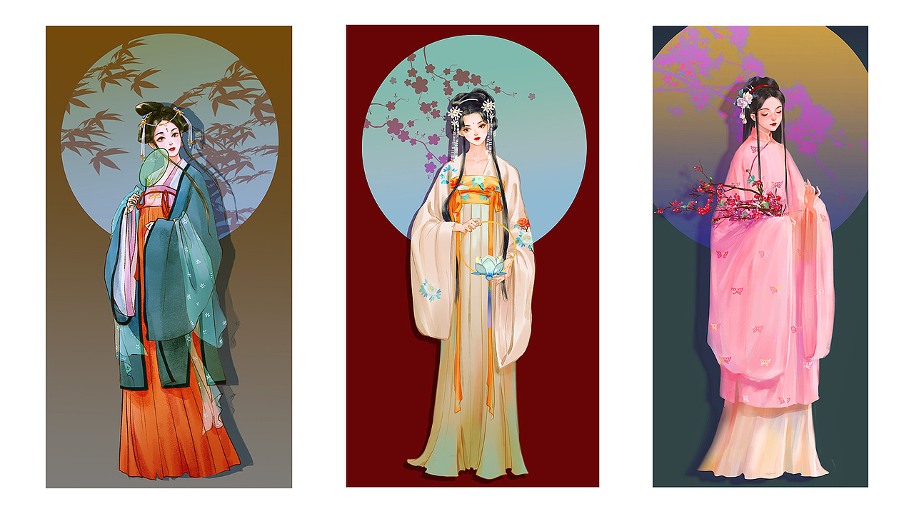 古风人物插画习作（图ZMjM1MDY2NjA0） - 创作习作 - 站酷设计师大人挺住原创素材 - 站酷ZCOOL