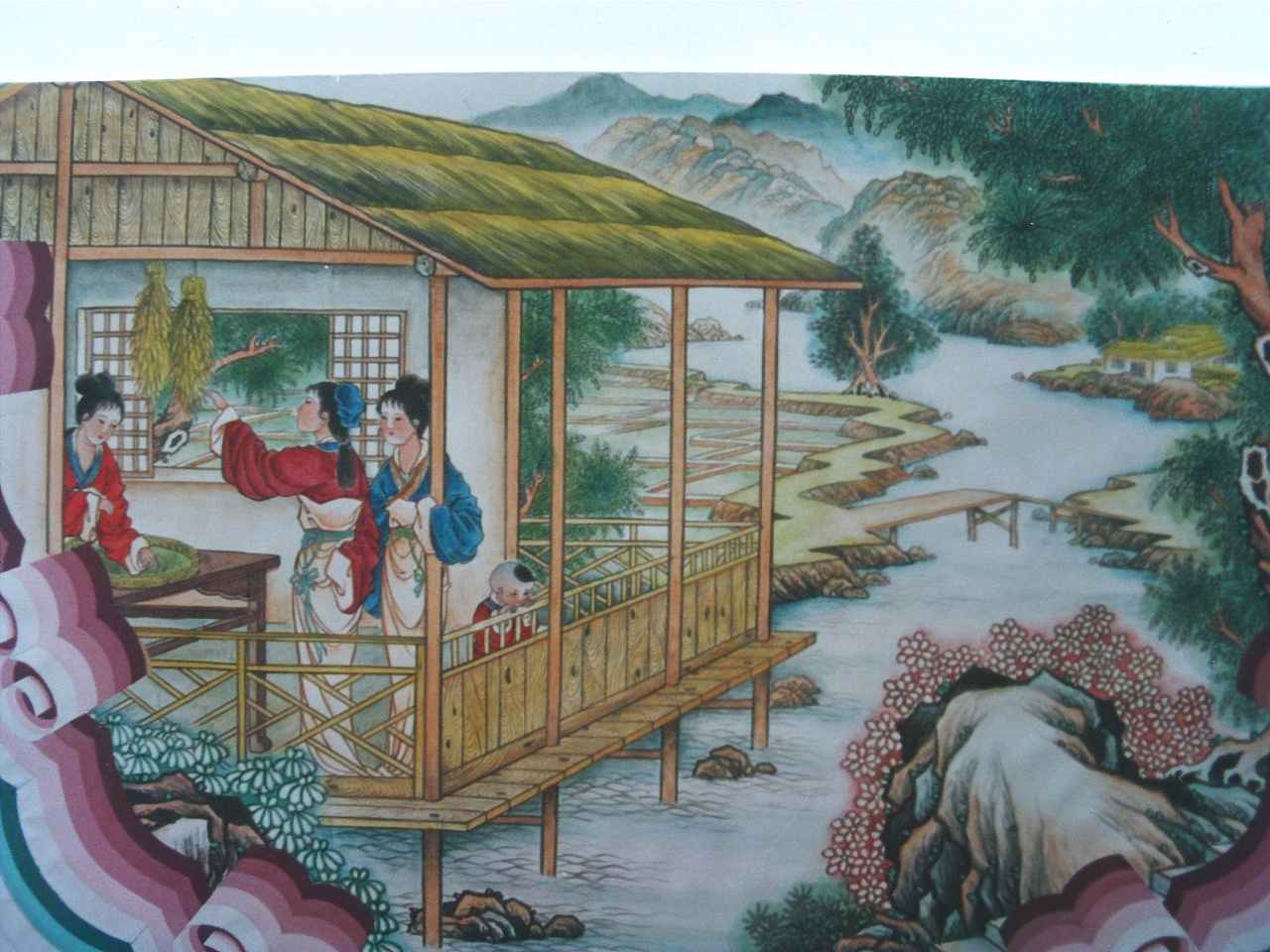 工笔彩绘《颐和园耕织图》（图ZMjQ2Mjk0OTM2） - 绘画 - 站酷设计师梁皓润知文化原创素材 - 站酷ZCOOL