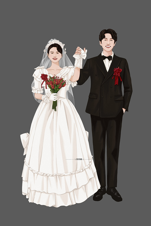 被新娘婚礼上的手绘迎宾立牌吸引到啦