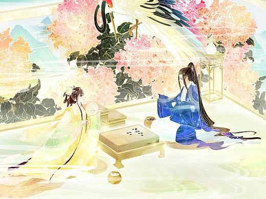 重屏会棋图