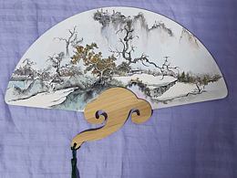 國畫扇