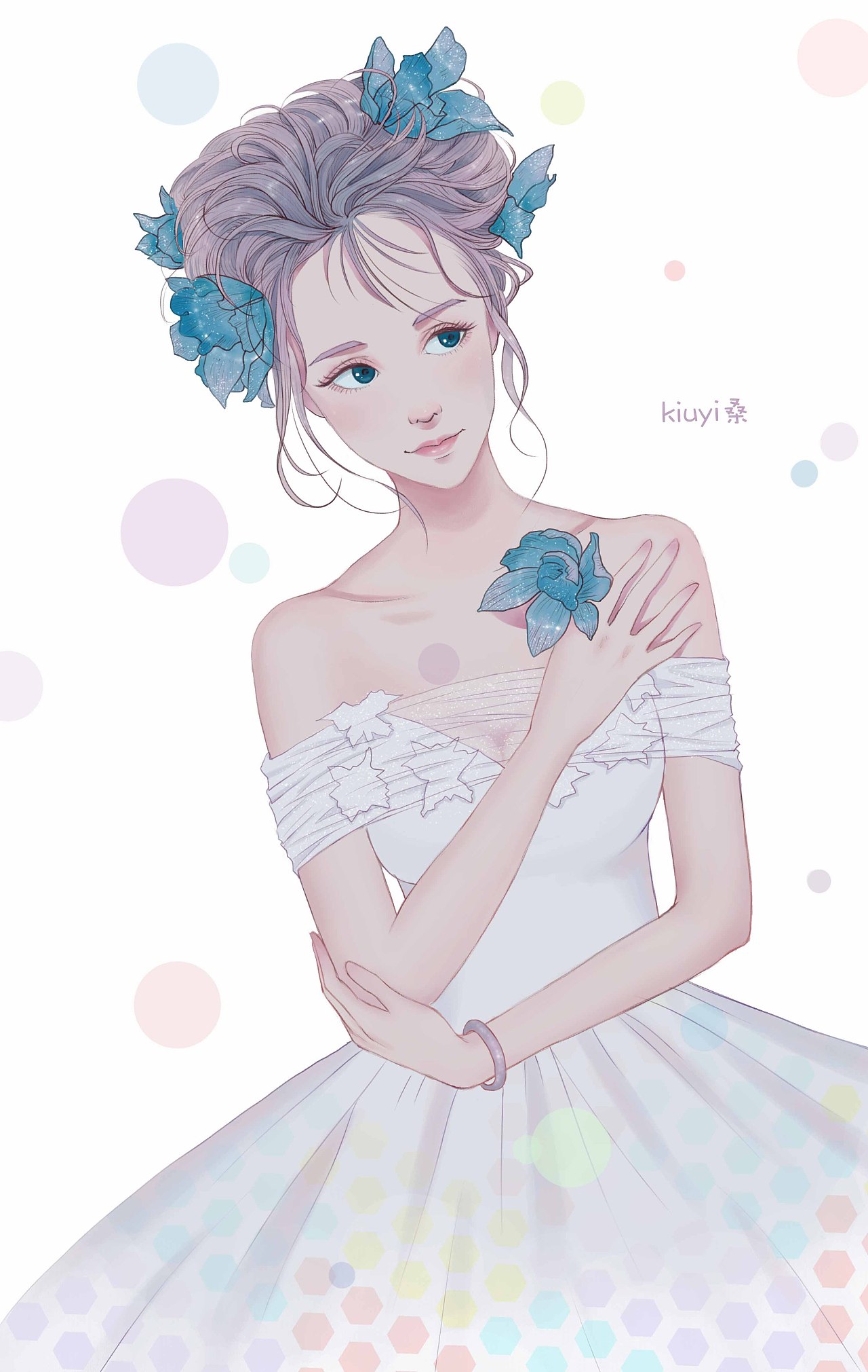 婚纱少女|插画|商业插画|kiuyi桑 - 原创作品 - 站酷 (zcool)