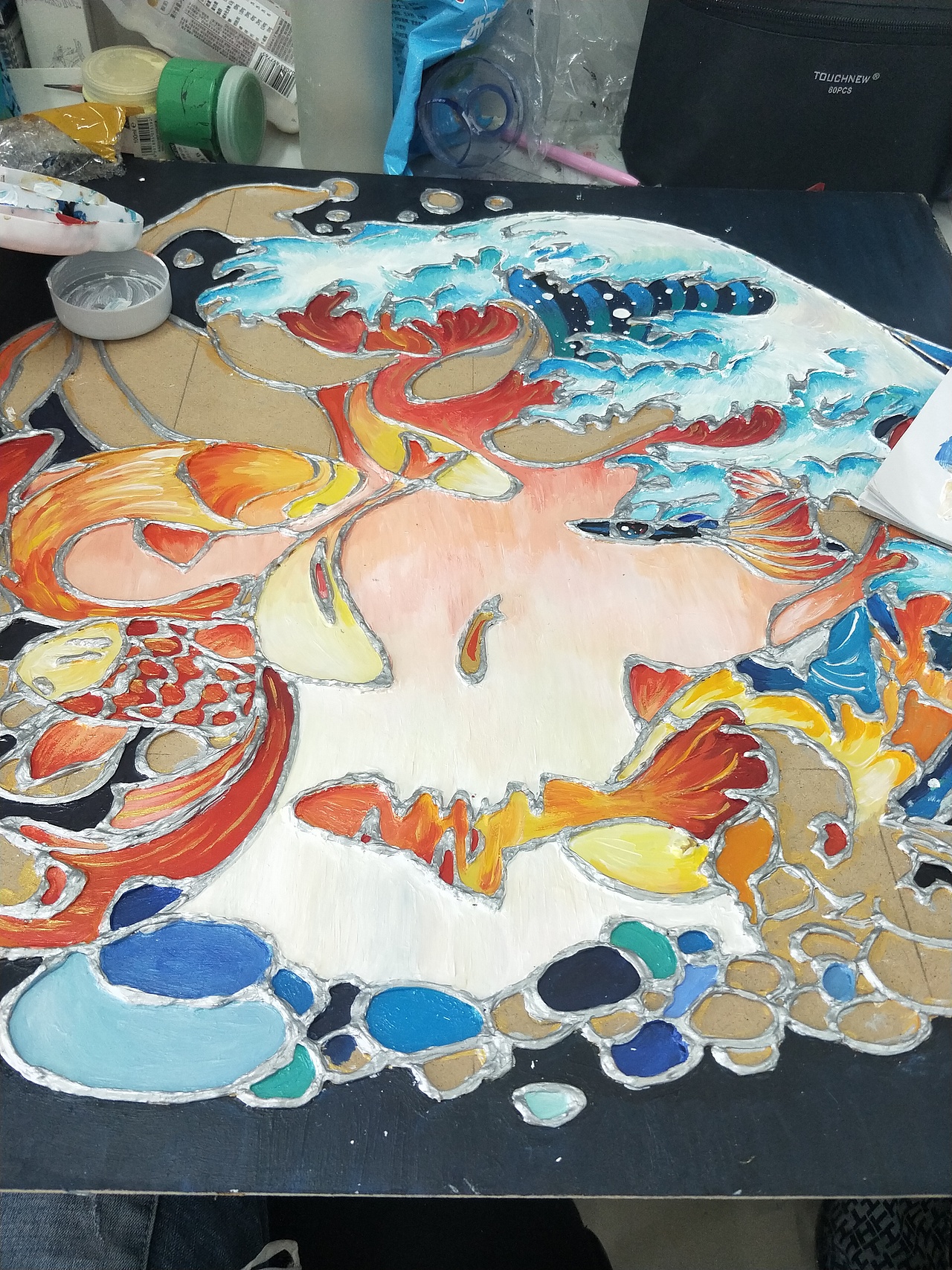 沥粉彩绘（图ZMTU4NzY0MTg0） - 其他手工艺 - 站酷设计师呆子爱学习原创素材 - 站酷ZCOOL