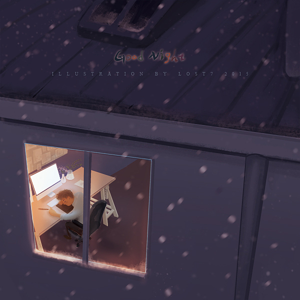 晚安，2015（图ZMzk3MjExMzY=） - 商业插画 - 站酷设计师lost7原创素材 - 站酷ZCOOL