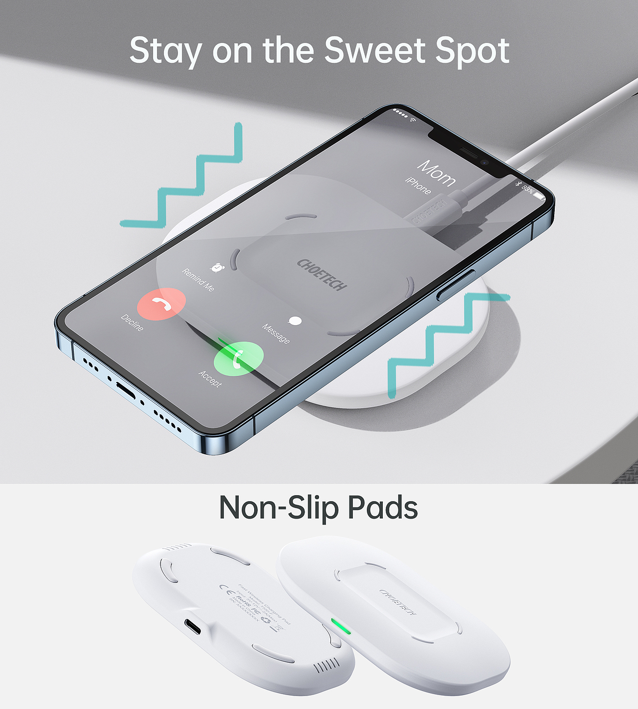 Airpods无线充电-定位设计无线充电板