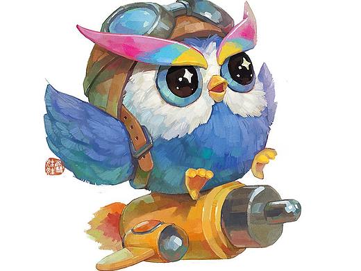 【一个商稿】猫头鹰小可爱