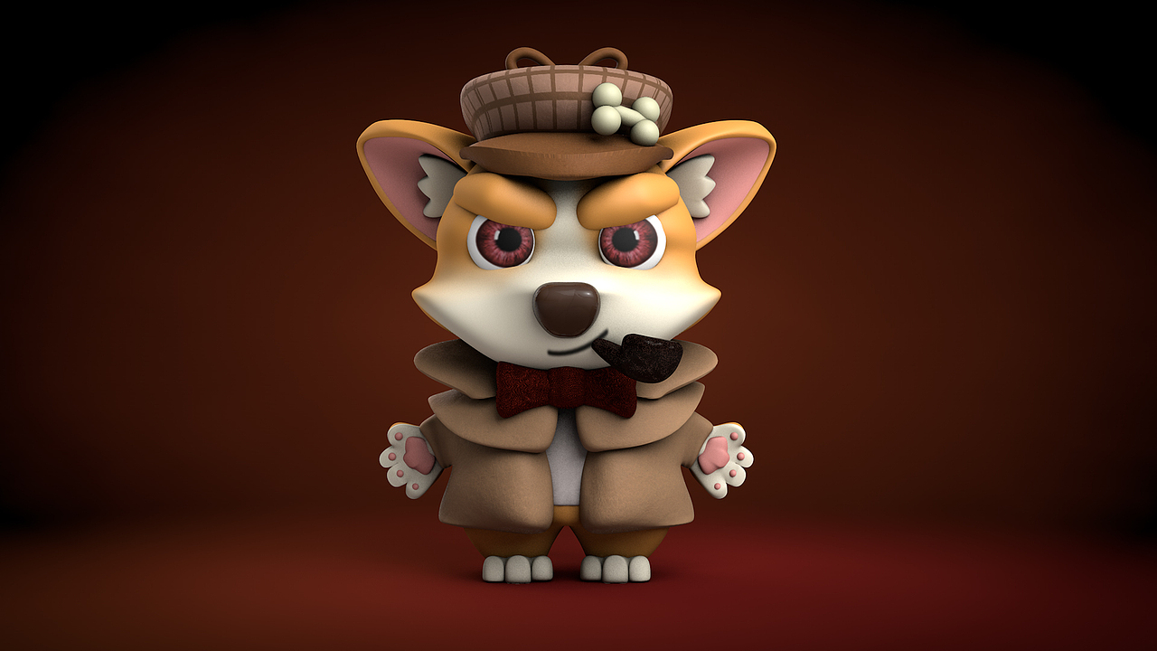 名侦探柯基（图ZMjQ5NjQ4NTY4） - 人物/生物 - 站酷设计师叁丶工鸟丨设计原创素材 - 站酷ZCOOL