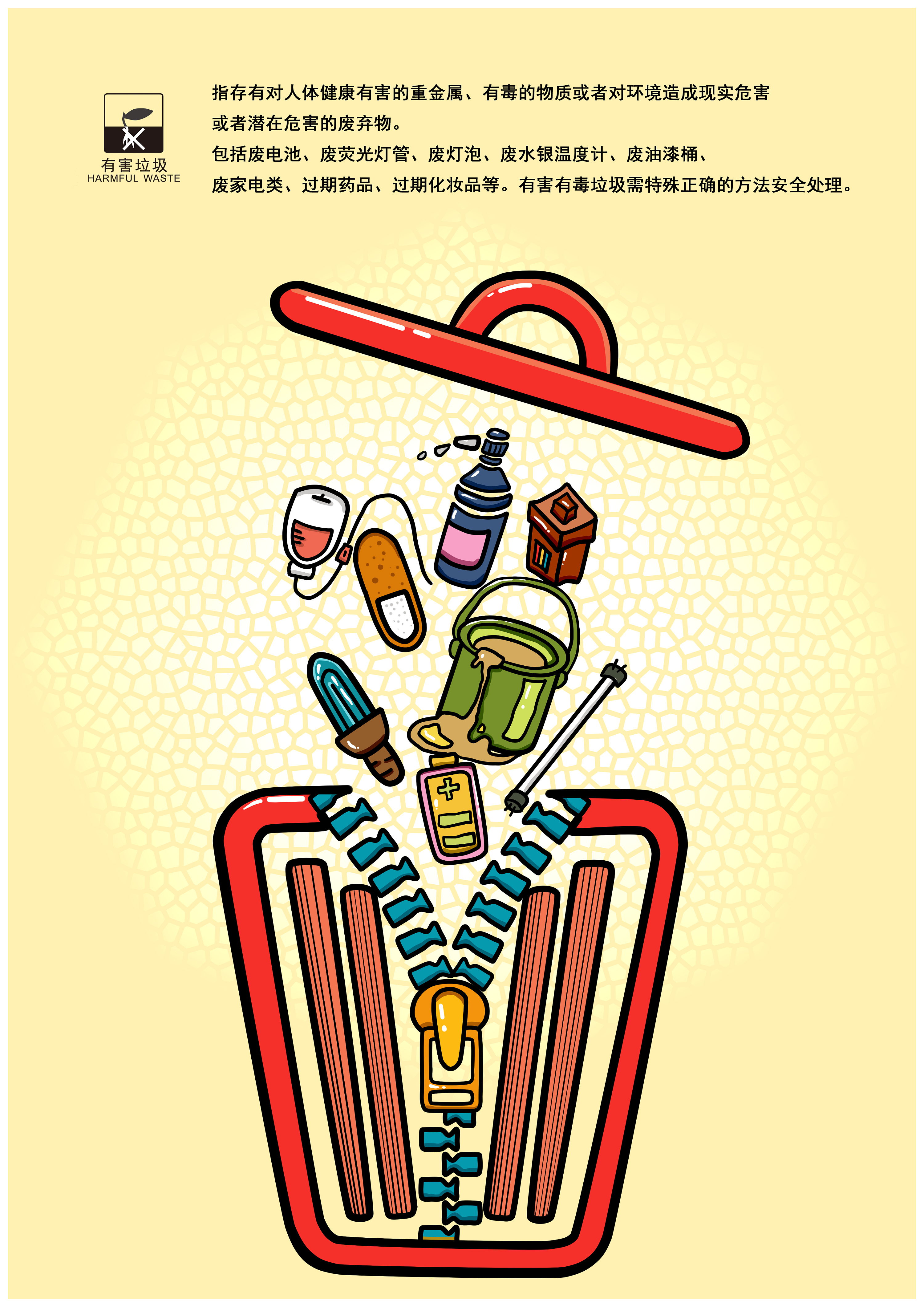 《垃圾分类科普知识》系列|平面|海报|钟zhong - 原创作品 - 站酷