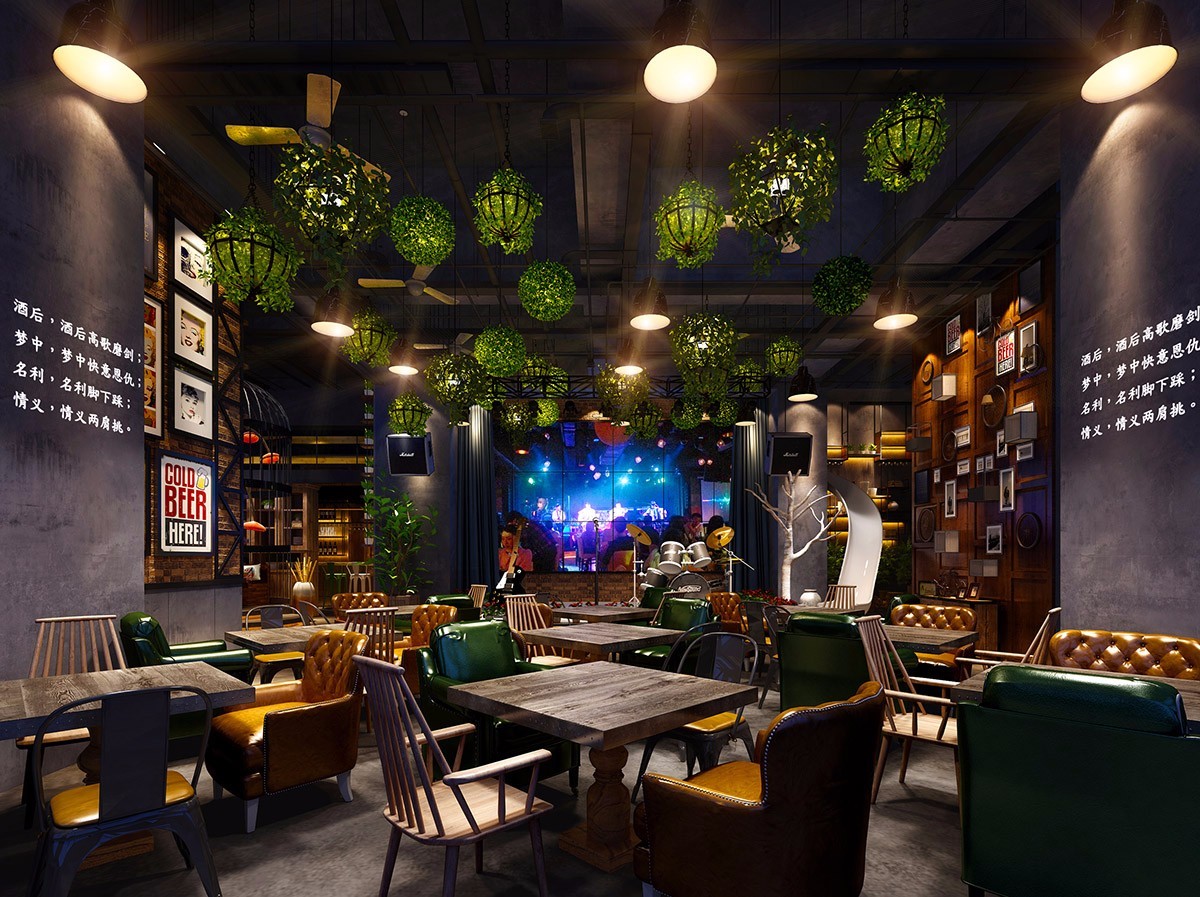 郑州音乐餐厅装修设计,专业音乐餐厅设计