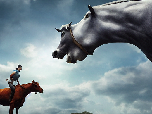 #AI创作实验室#一头超级牛马,在仙庭,大战满天神佛