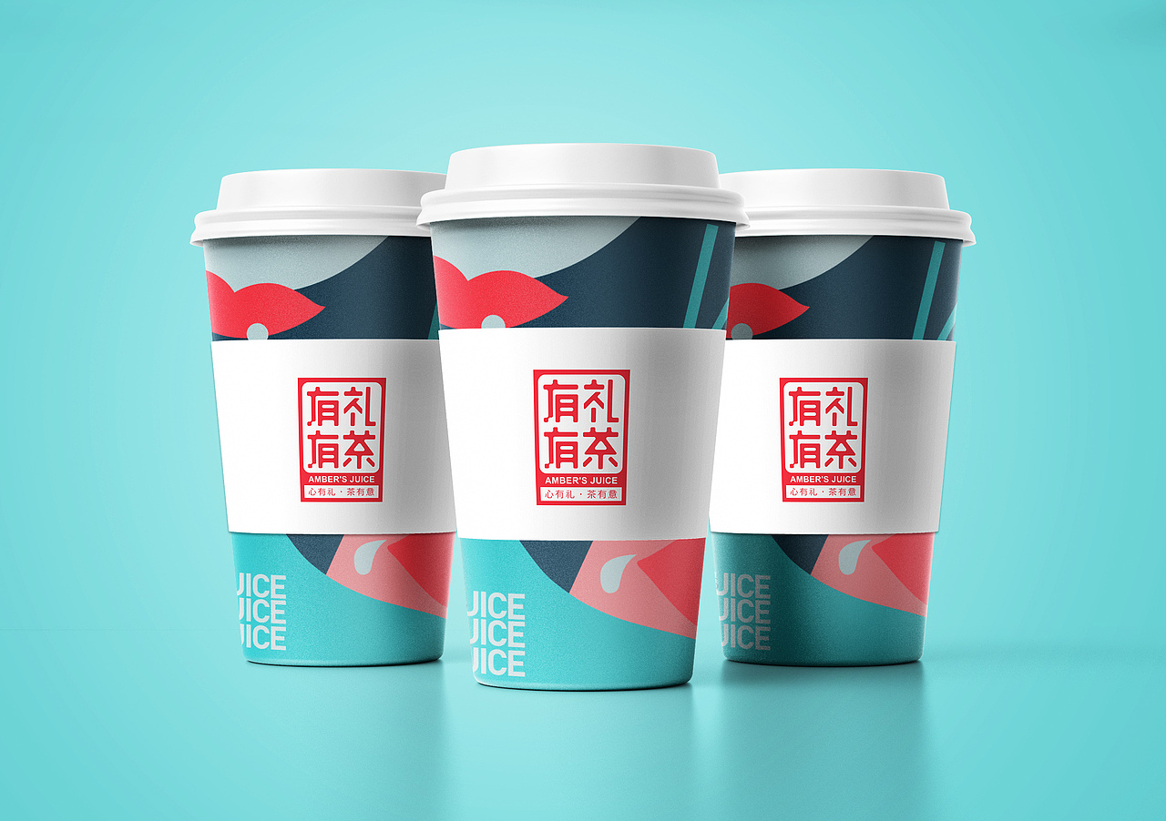 奶茶品牌设计之杯身|平面|包装|鹿野苑_原创作品-站酷zcool