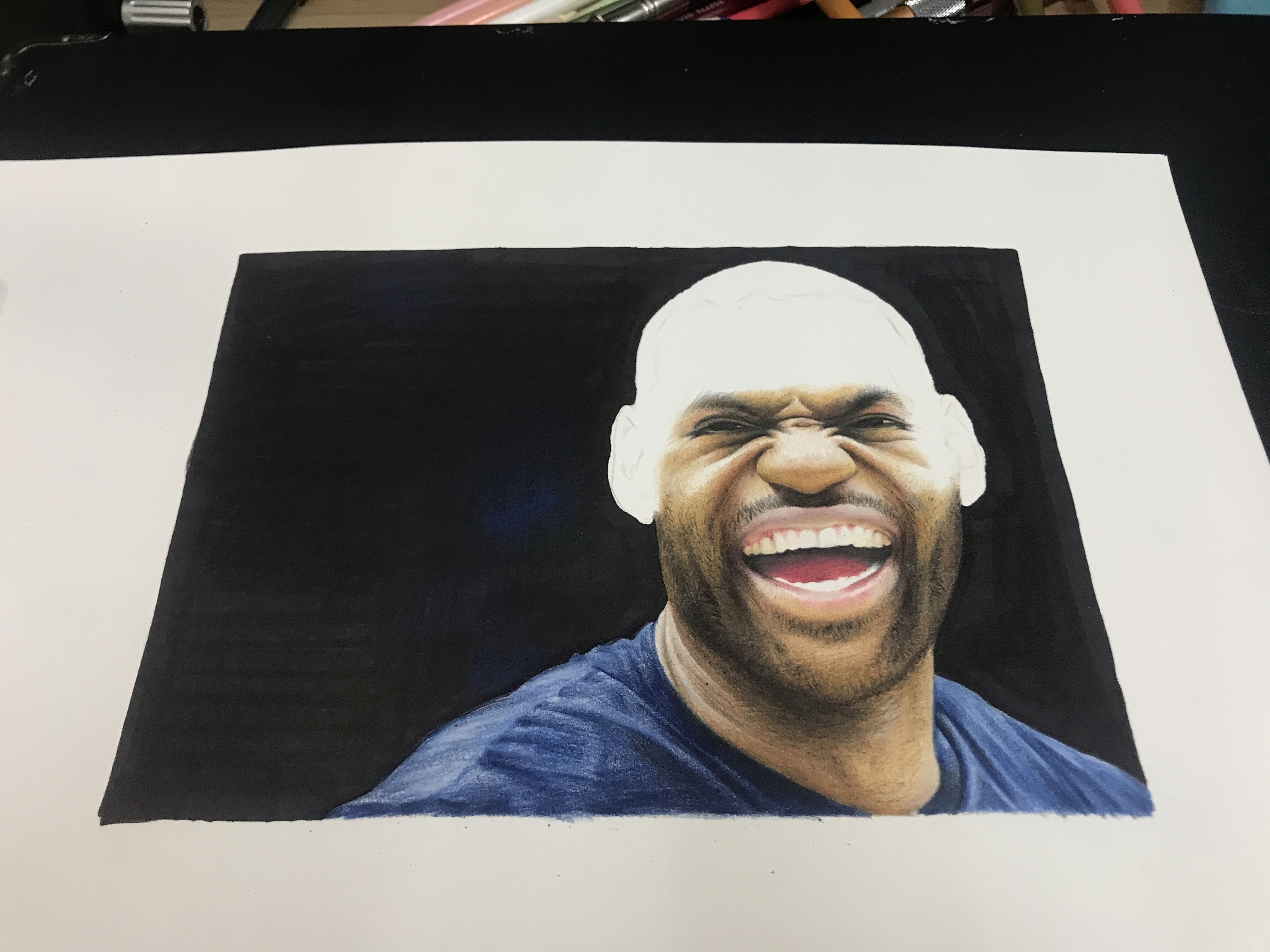 彩铅人物 詹姆斯