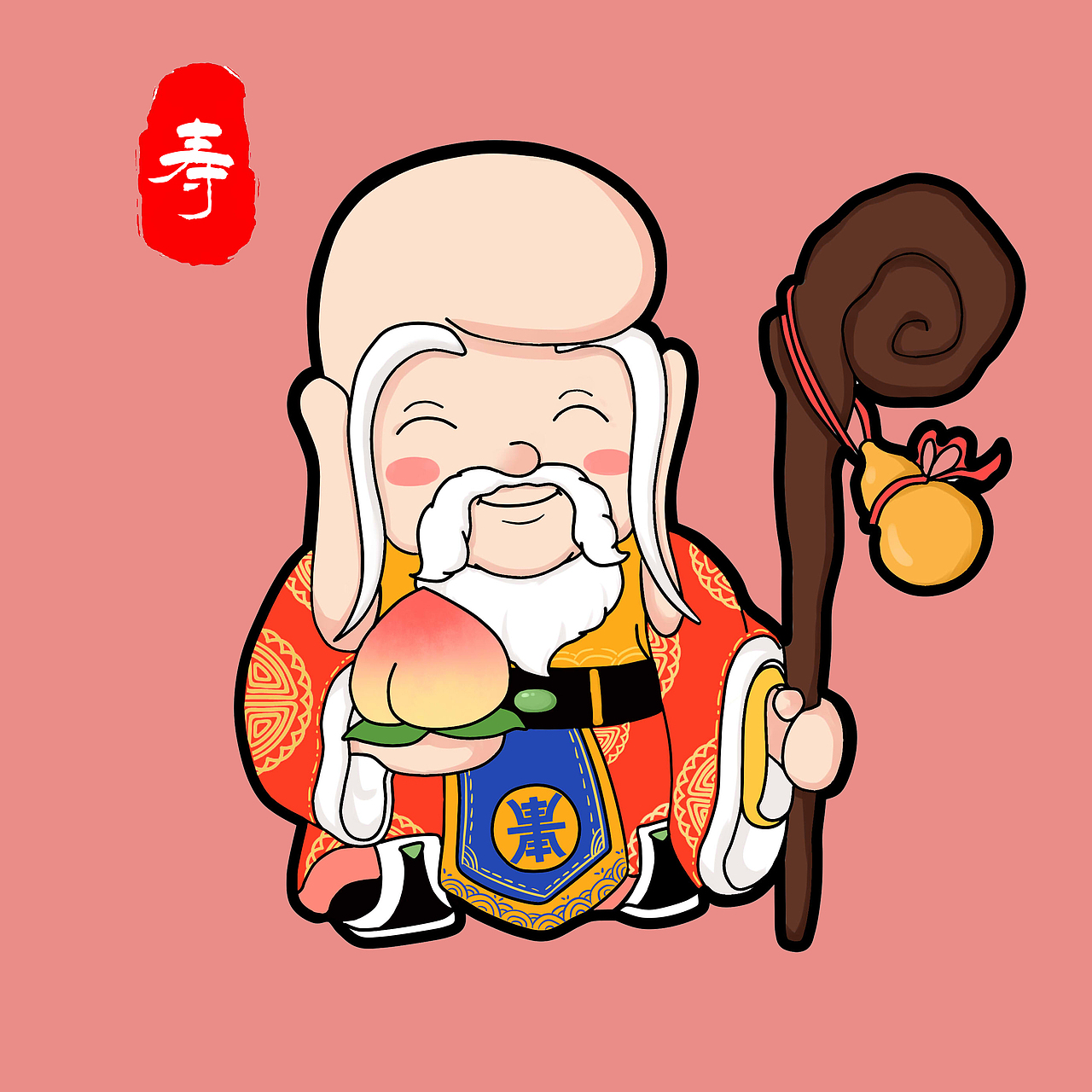 福禄寿喜财 小神仙ip创作