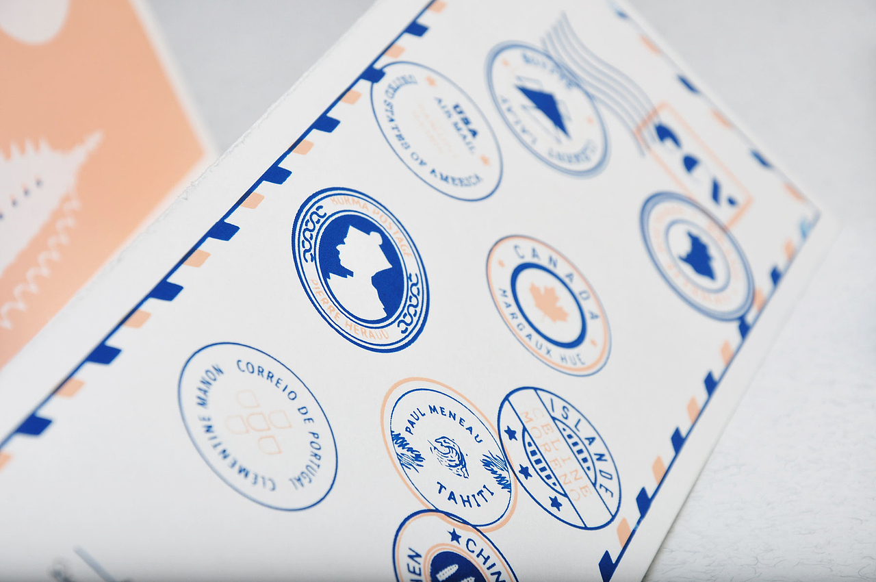 手工丝网印刷 Greeting from the world