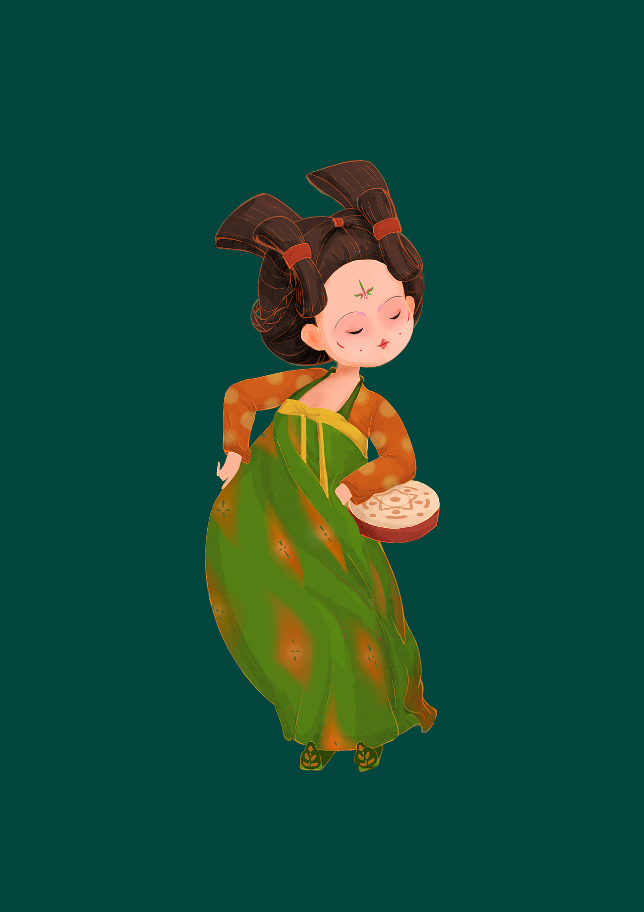 唐宫小姐姐（图ZMjQ2MTQ2OTE2） - 创作习作 - 站酷设计师喵哇原创素材 - 站酷ZCOOL