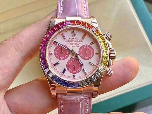 忠一表业:小姐姐最爱,品鉴改装blaken劳力士粉色迪通拿腕表