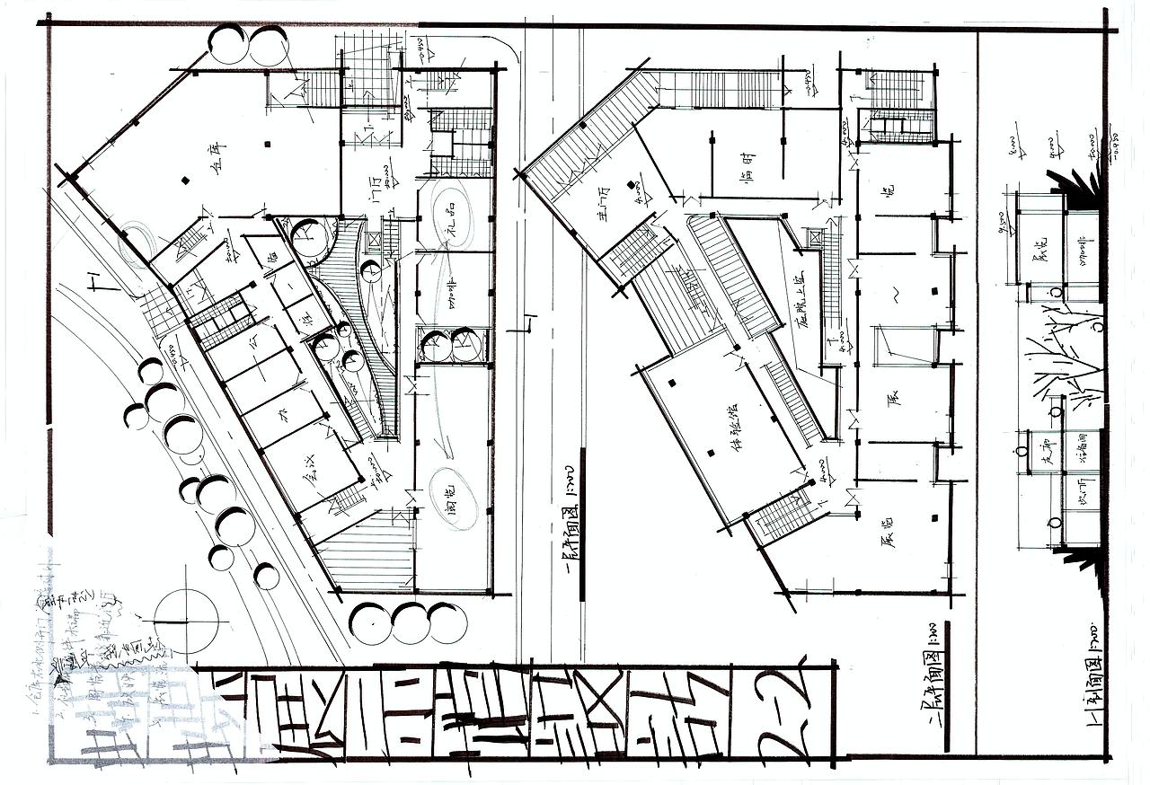 建筑快题（图ZMjc5MDU2MzA4） - 建筑设计 - 站酷设计师大禹手绘00学长原创素材 - 站酷ZCOOL
