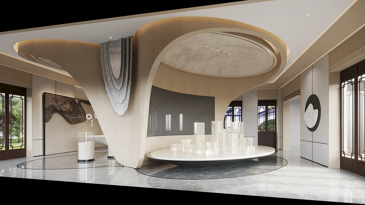 售楼处效果图（图ZMjY5MjAyNTAw） - 商业空间设计 - 站酷设计师花田禾下空间设计原创素材 - 站酷ZCOOL