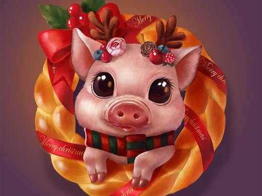 居居陪你过圣诞啦~（个人主页-ZMzIwNzkzNTI=） - 商业插画 - 站酷设计师阿包要努力原创素材 - 站酷ZCOOL