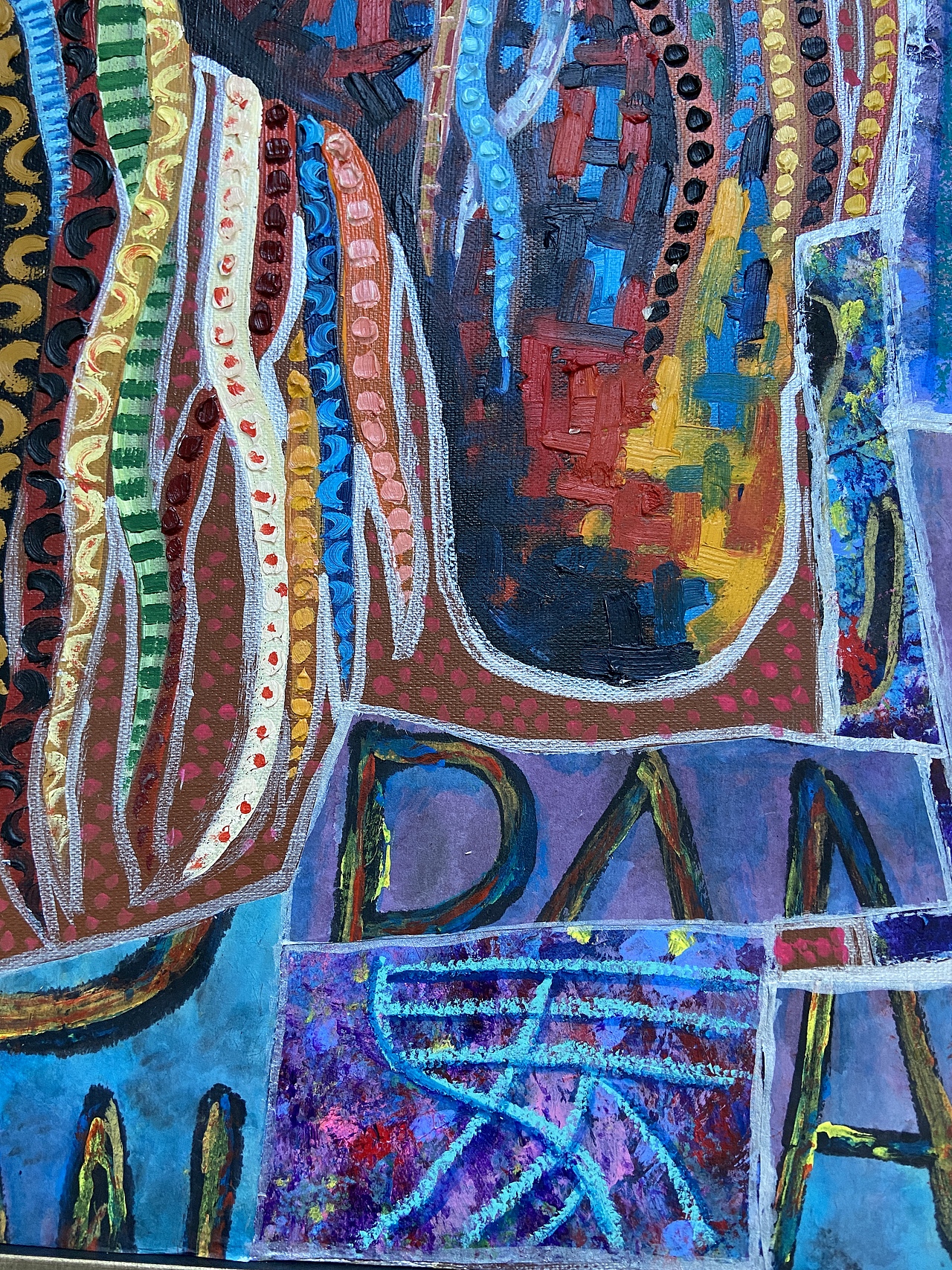 刘勇良抽象装饰绘画作品马到成功系列之二