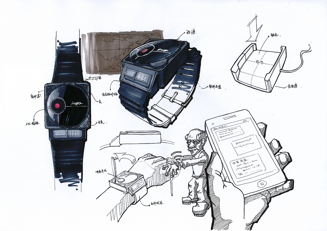 工业设计手绘效果图表现1（图ZMTkzNzE0ODA=） - 生活用品 - 站酷设计师李铁彬原创素材 - 站酷ZCOOL