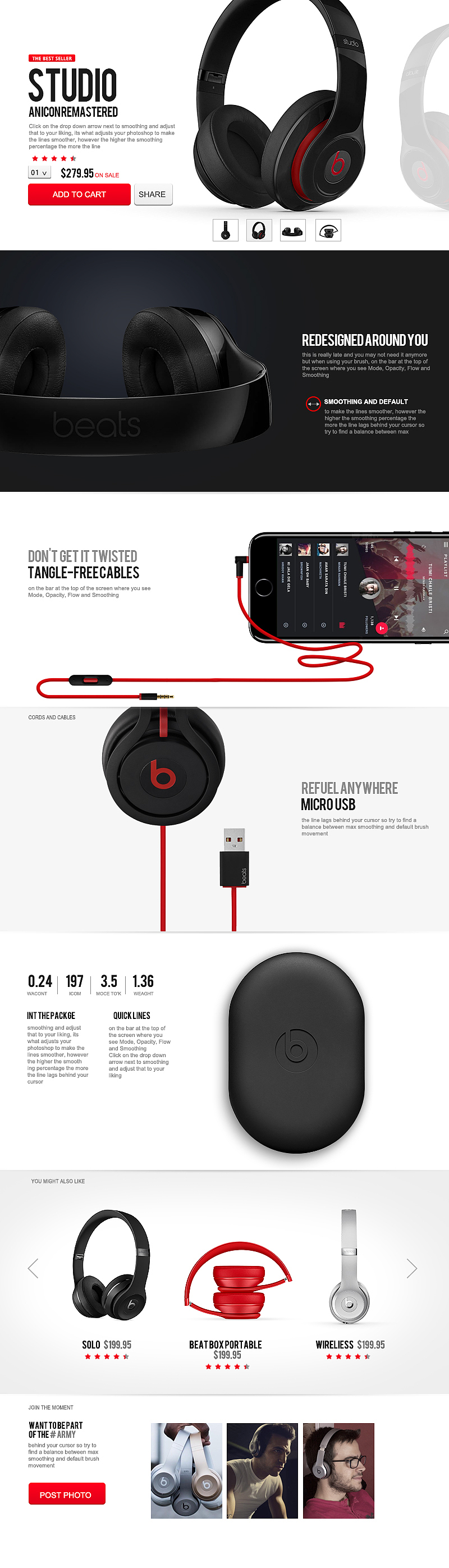 数码产品LANDING PAGE