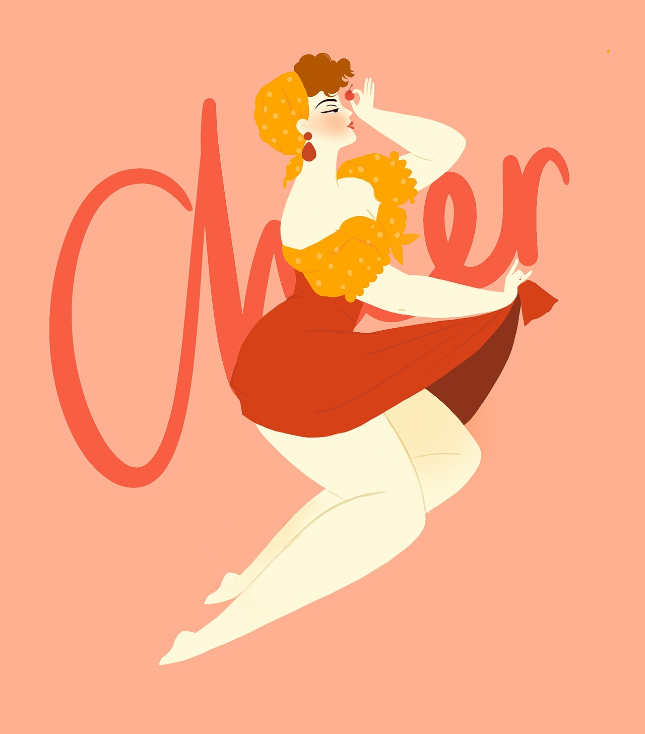 美国复古海报女郎