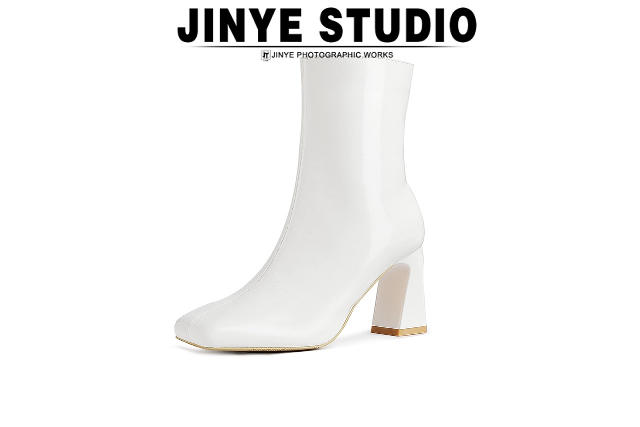 广州金也摄影|秋冬粗跟拉链短靴拍摄