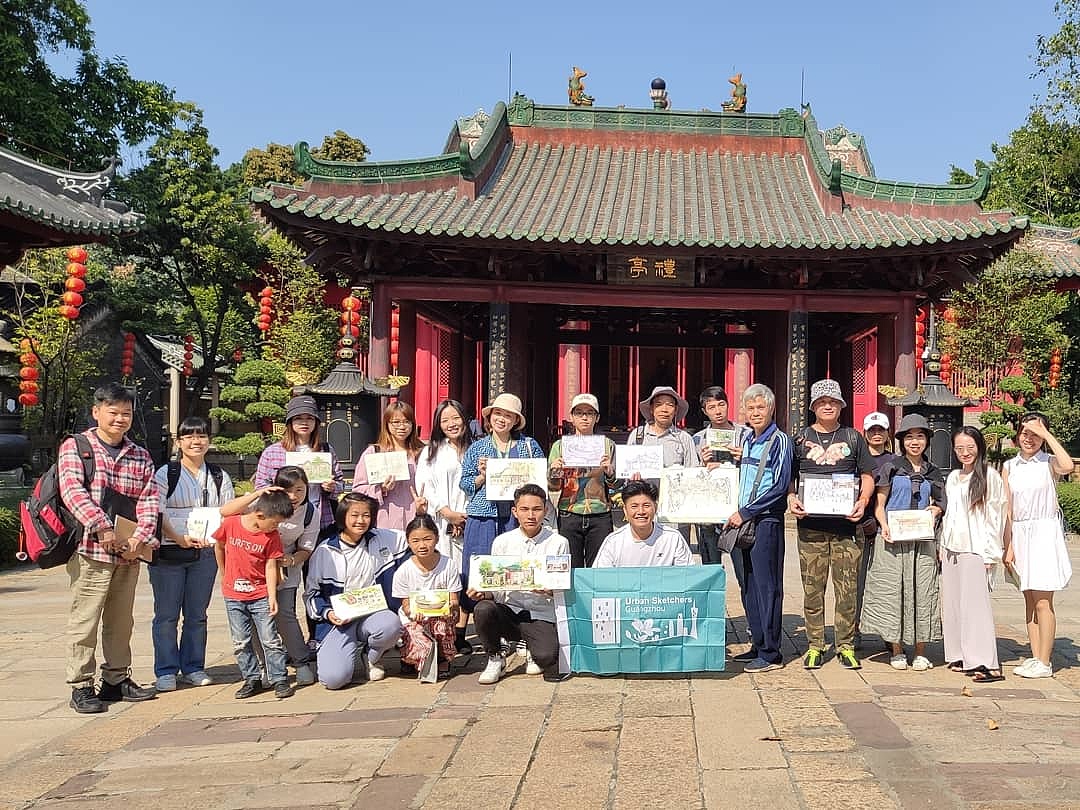 城市速写-黄埔-南海神庙-南湾水乡-画画写生（图ZMTg0MzMzMDA0） - 绘画 - 站酷设计师画画的陈一丘原创素材 - 站酷ZCOOL