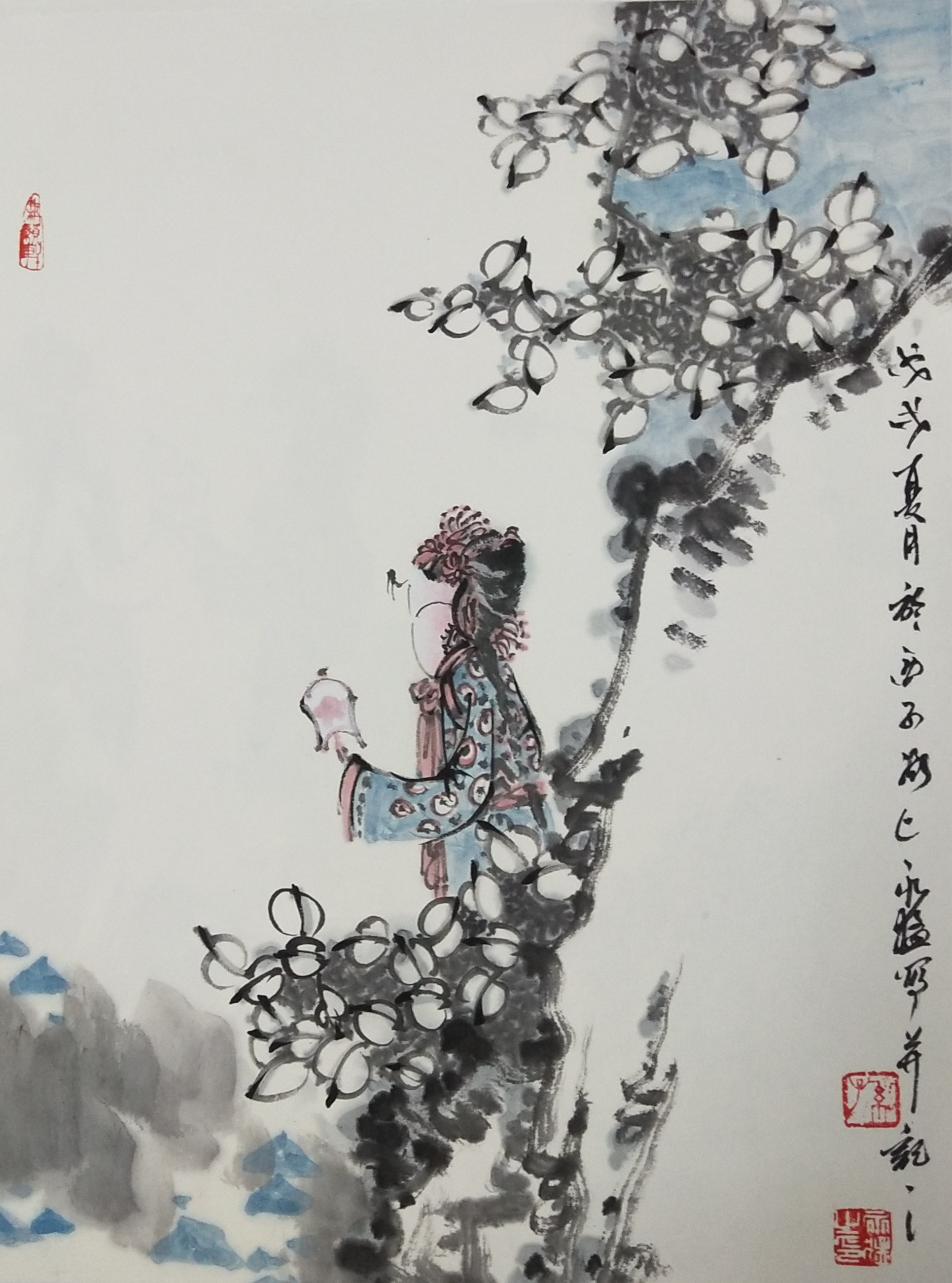 孙永猛水墨皮影作品