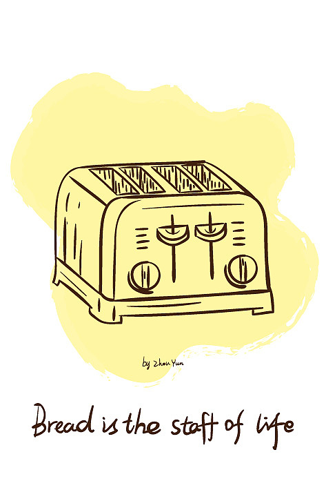 民以食为天——厨具（图ZMTY0Mzc5OTQ0） - 商业插画 - 站酷设计师夏之芸原创素材 - 站酷ZCOOL