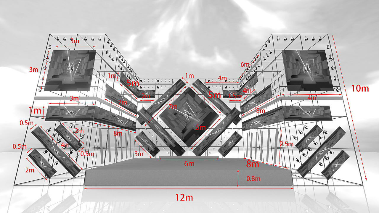 商场开业舞美(吾悦)