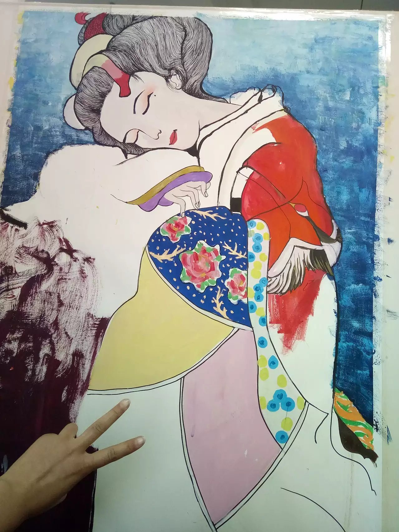 沉睡的艺妓（图ZMTI5NDYxNjg0） - 创作习作 - 站酷设计师花莉漱石原创素材 - 站酷ZCOOL