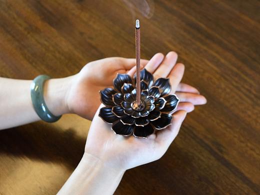 藏香拍摄禅意香插