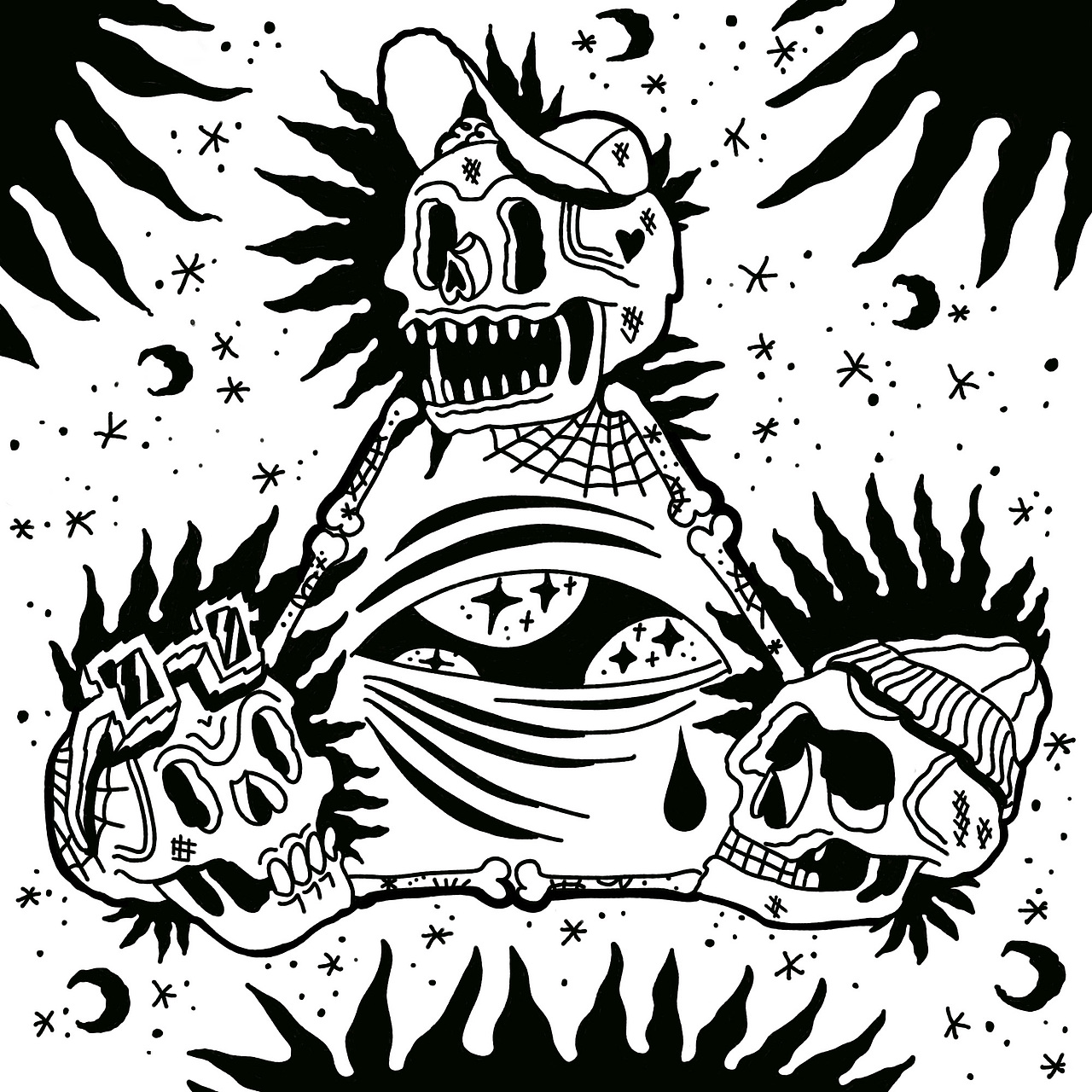 骷髅系列（图ZMjQ5MTM5OTQ4） - 商业插画 - 站酷设计师YRDW原创素材 - 站酷ZCOOL
