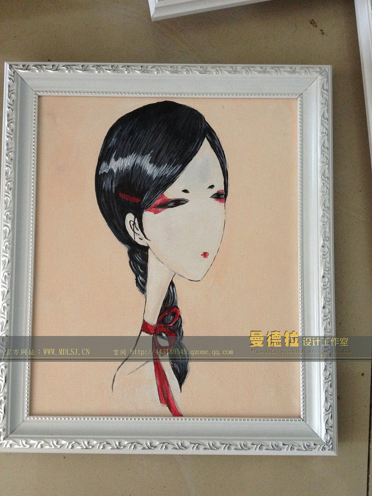 在工作室内 手工做的小绘画创意