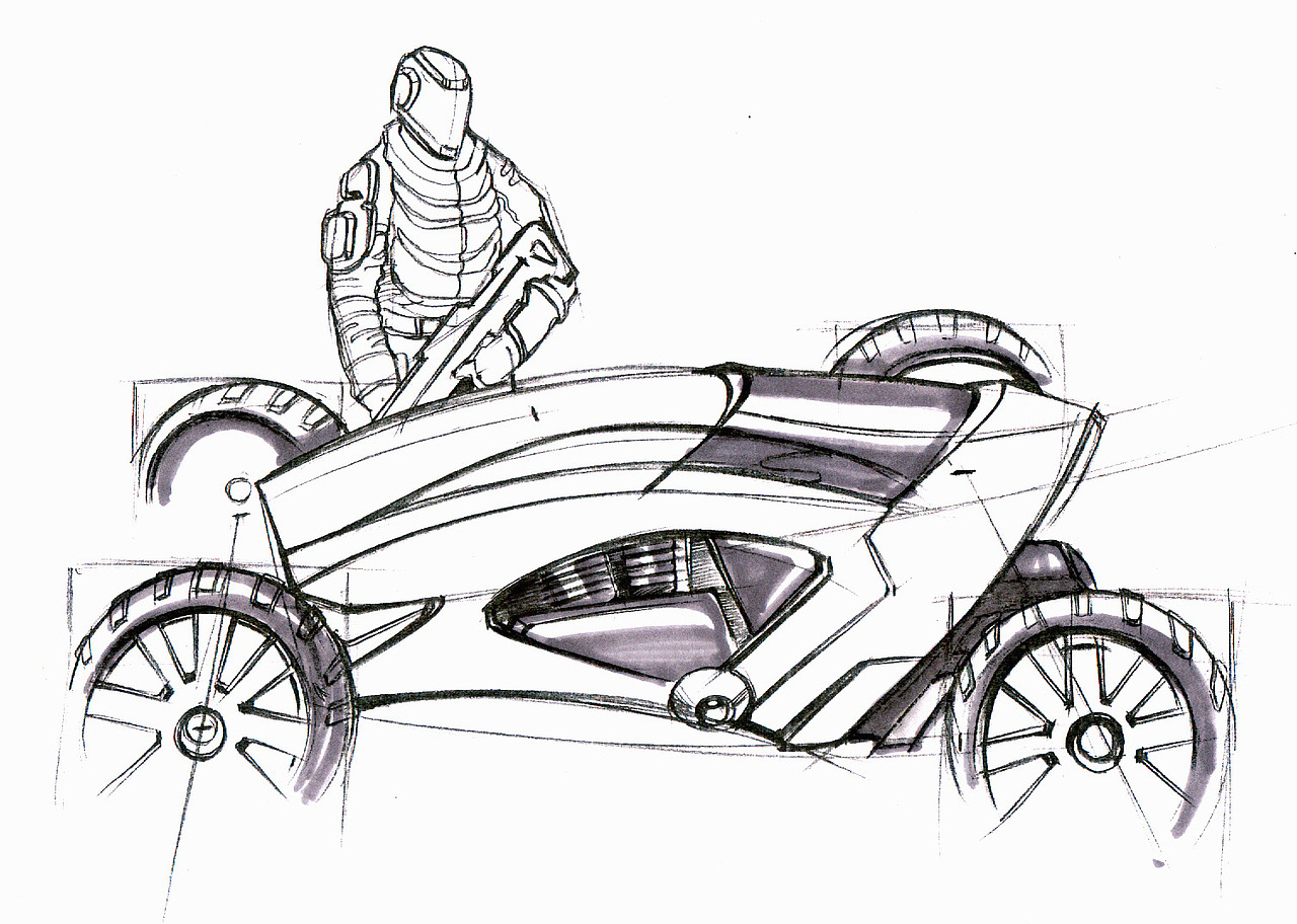 沙滩巡逻警车设计项目【设计手绘效果图】（图ZMjk1NjIzMTY=） - 交通工具 - 站酷设计师Rojean原创素材 - 站酷ZCOOL