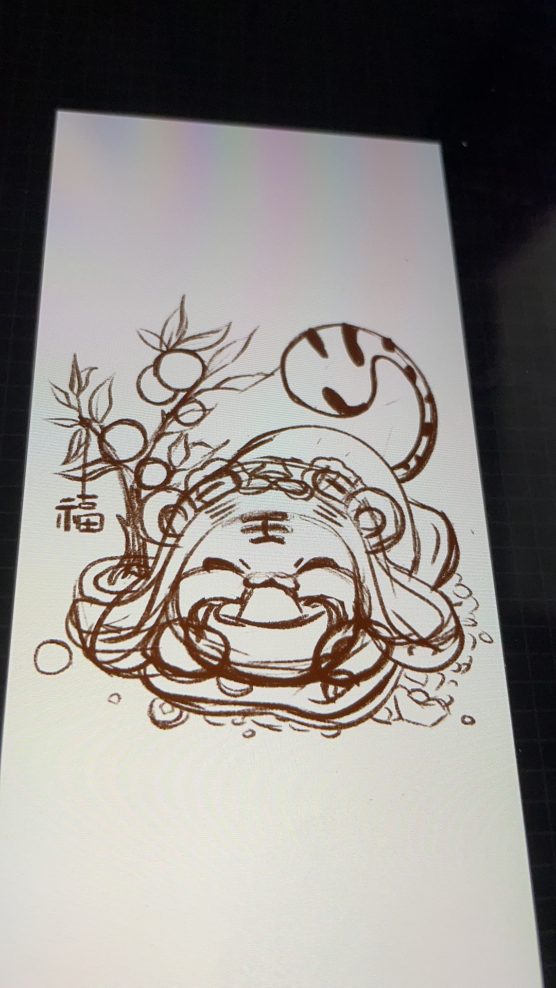 小老虎手机壁纸（图ZMjg2NzUxODQ0） - 商业插画 - 站酷设计师神熊太饱总饿原创素材 - 站酷ZCOOL