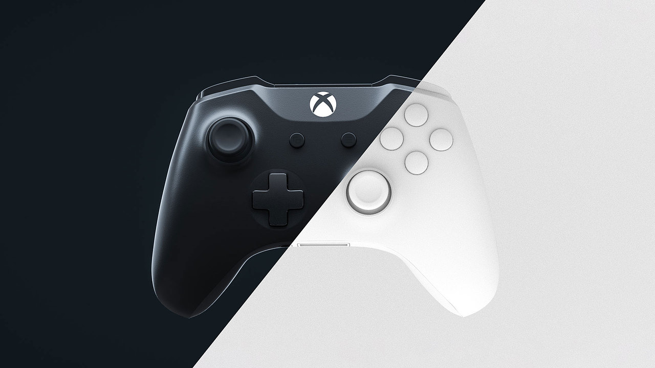 游戏手柄 产品渲染