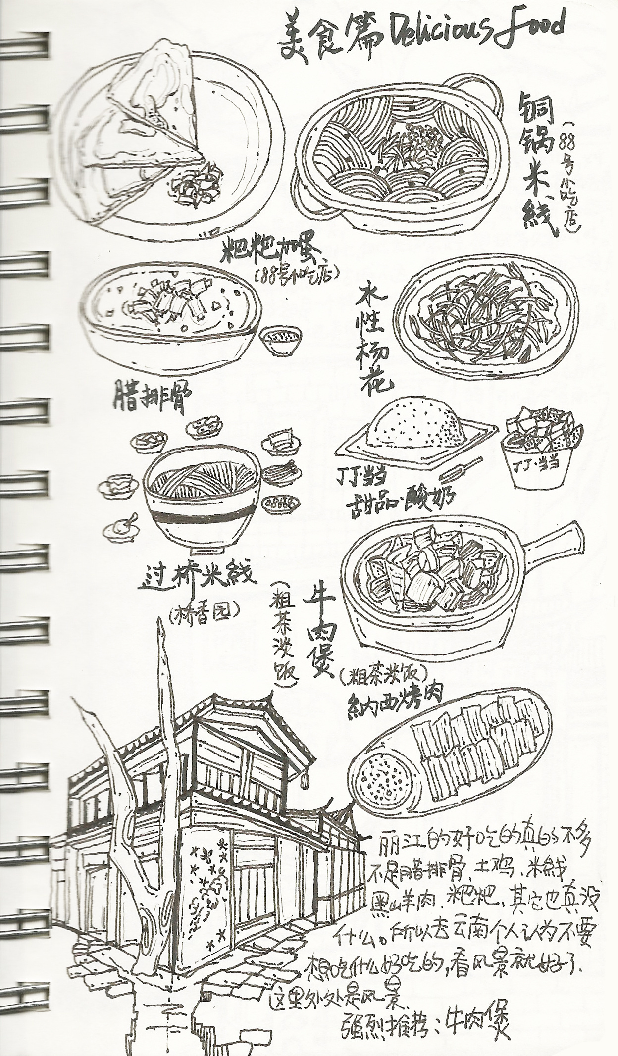 那时,我在丽江(美食)|插画|商业插画|leex想 - 原创作品 - 站酷